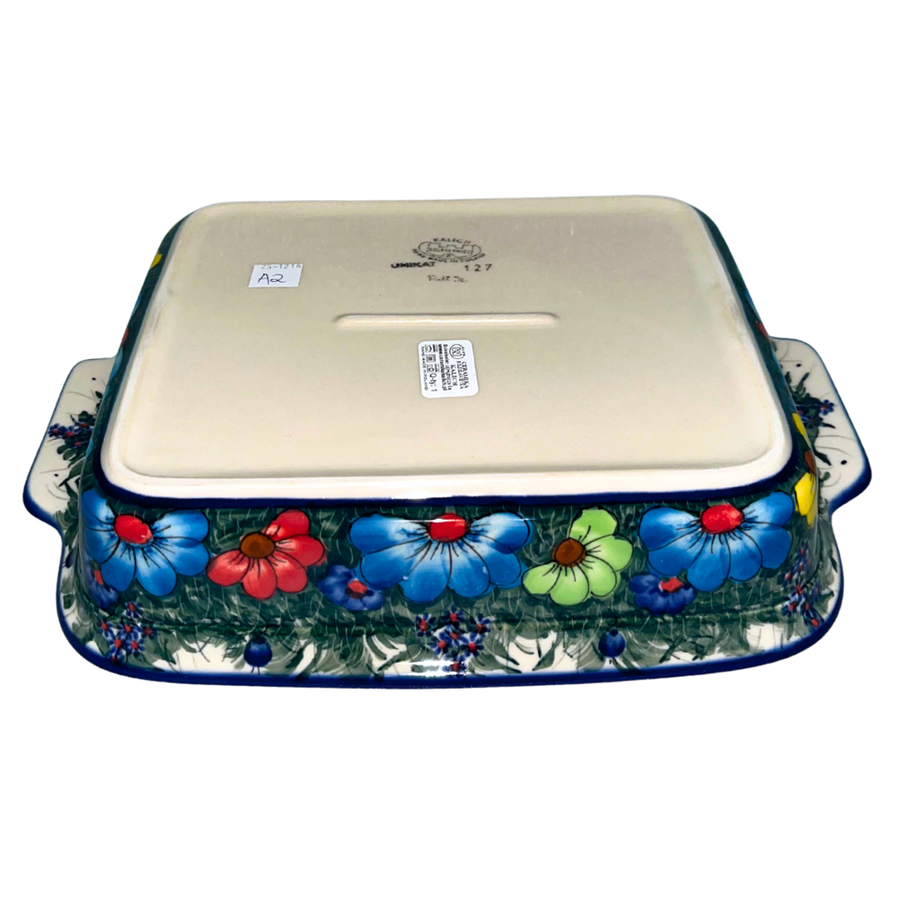 kalich polish pottery 9x13 lasagna baker wildflowers 127 - Polish